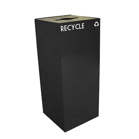 WITT INDUSTRIES Witt Industries 36GC04-CB 36 Gallon Indoor Recycling Container With Round Slot Opening; Charcoal 36GC04-CB